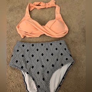 Cupsje womens high waisted bikini small